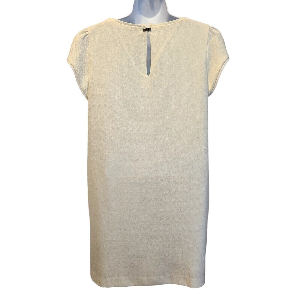 Women's Shift Dress Size S Sorority White Cap Sleeve Graduation Bridal Shower - Picture 4 of 12